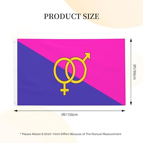 Miniatura 3 de Heterosexuality Heterosexual Pride Flag 3x5 Feet Double-Sided Outdoor Decoration