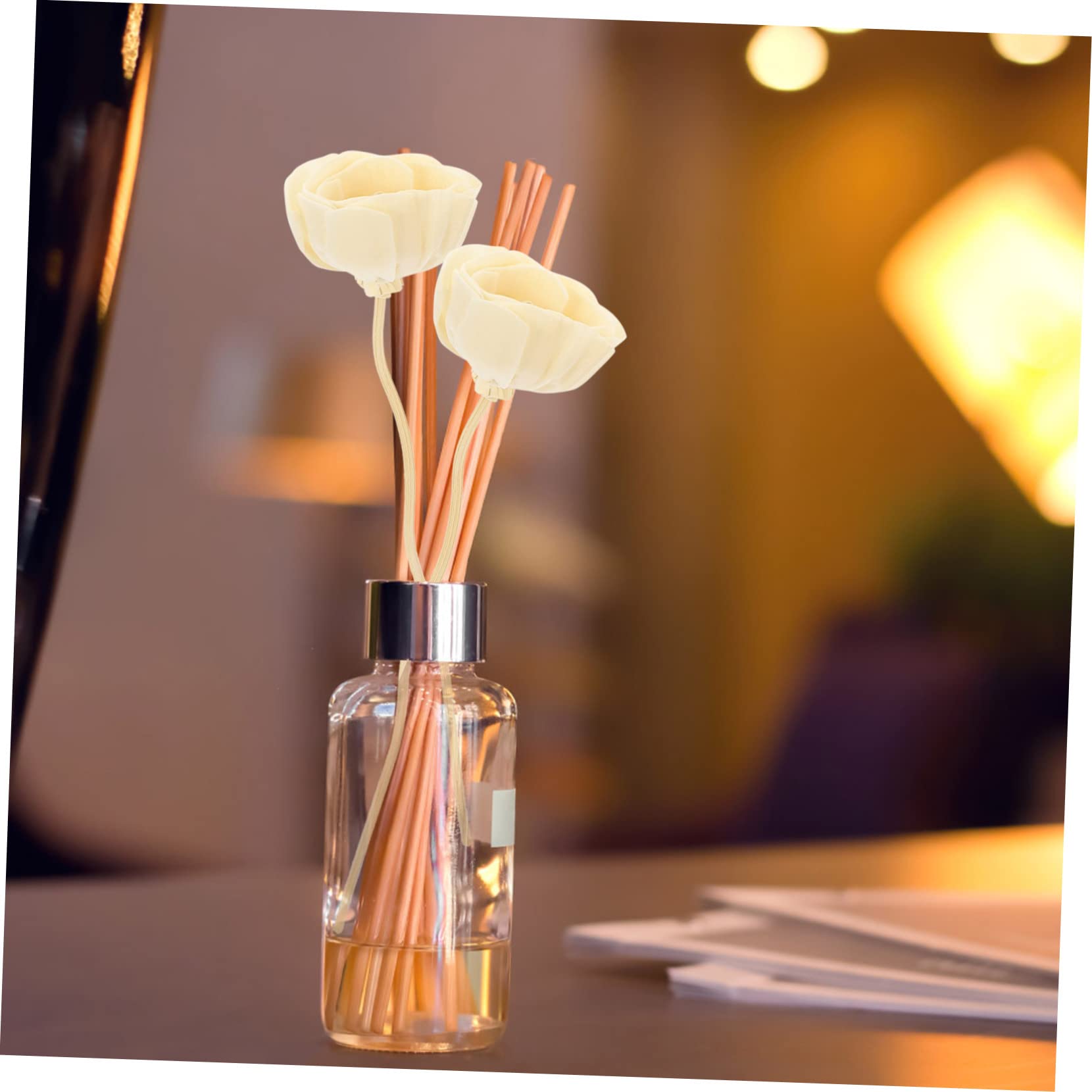 Amosfun 50stücke Diffuser Sticks Mit Blumen-Design Duftstäbchen Für Aromatherapie Dekoration Für Zuhause Und Büro Fördert Dichte Aromaabgabe