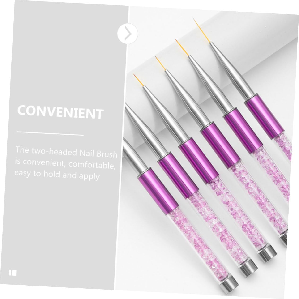 6 piezas Pinceles de de Uñas Herramientas de Dibujo para Decoración de Uñas Pinceles de Liner para Manicura DIY Diseño Elegante y Práctico