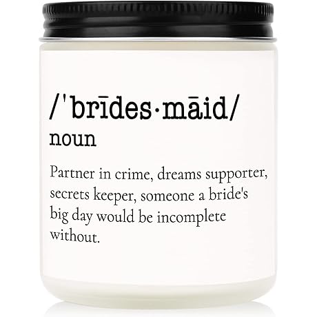 Funny Maid of Honor Candle