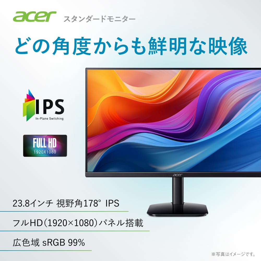 Amazon.co.jp: Acer モニター 23.8インチ フルHD 非光沢 IPS 120Hz 1ms