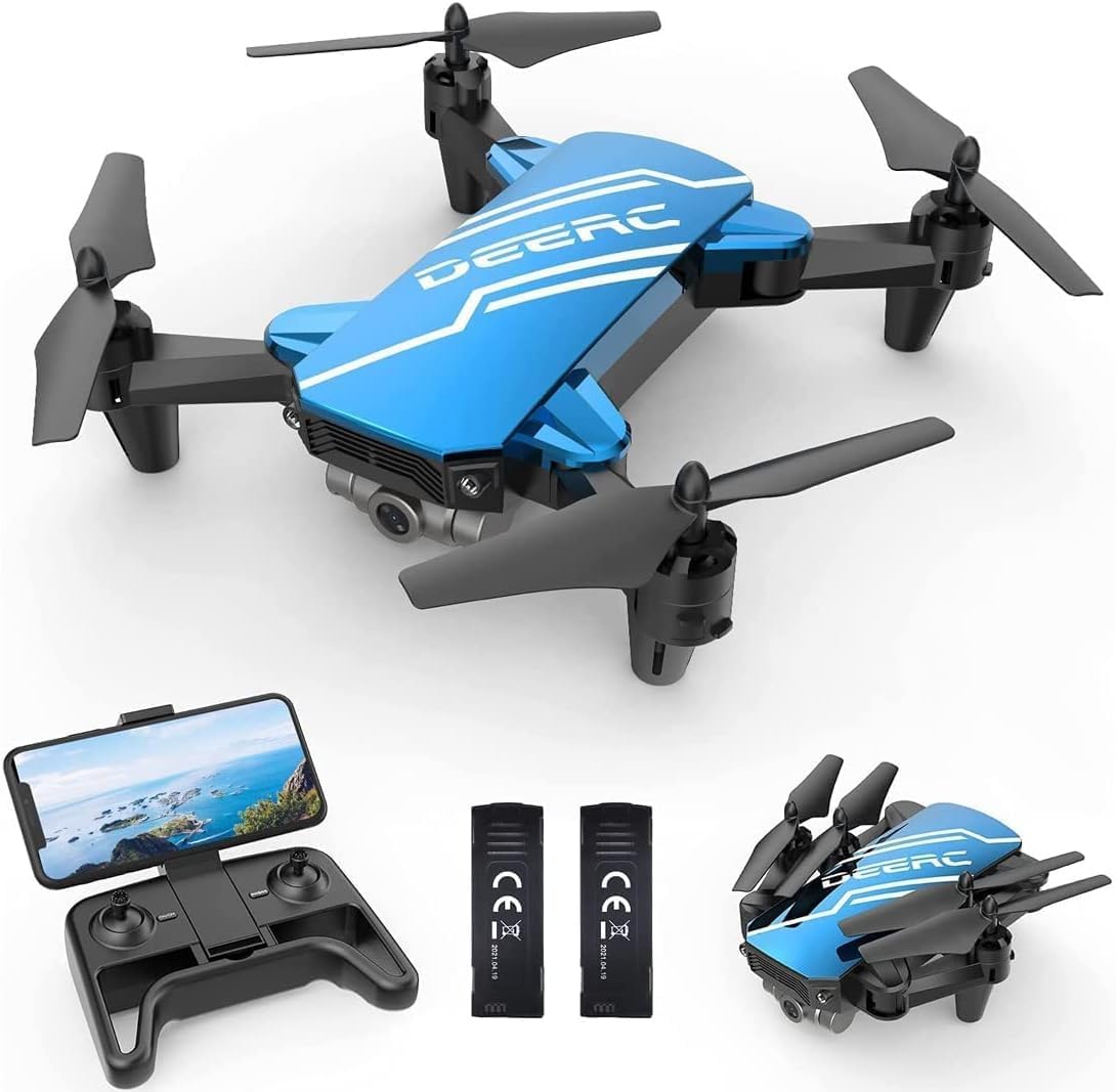 DEERC Mini Drone avec caméra quadricoptère 720P pour enfants ou adultes