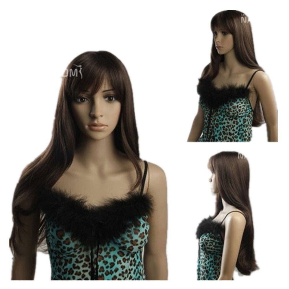 Cosplay Wigs Highend Elegant Charming Brown Oblique Bangs