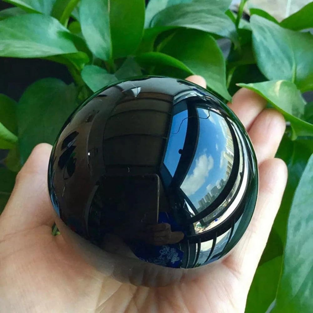 LTRAJUYNH Beautiful Obsidian Ball Crystal Magic Collectible Home Decoration (Size : 4cm)