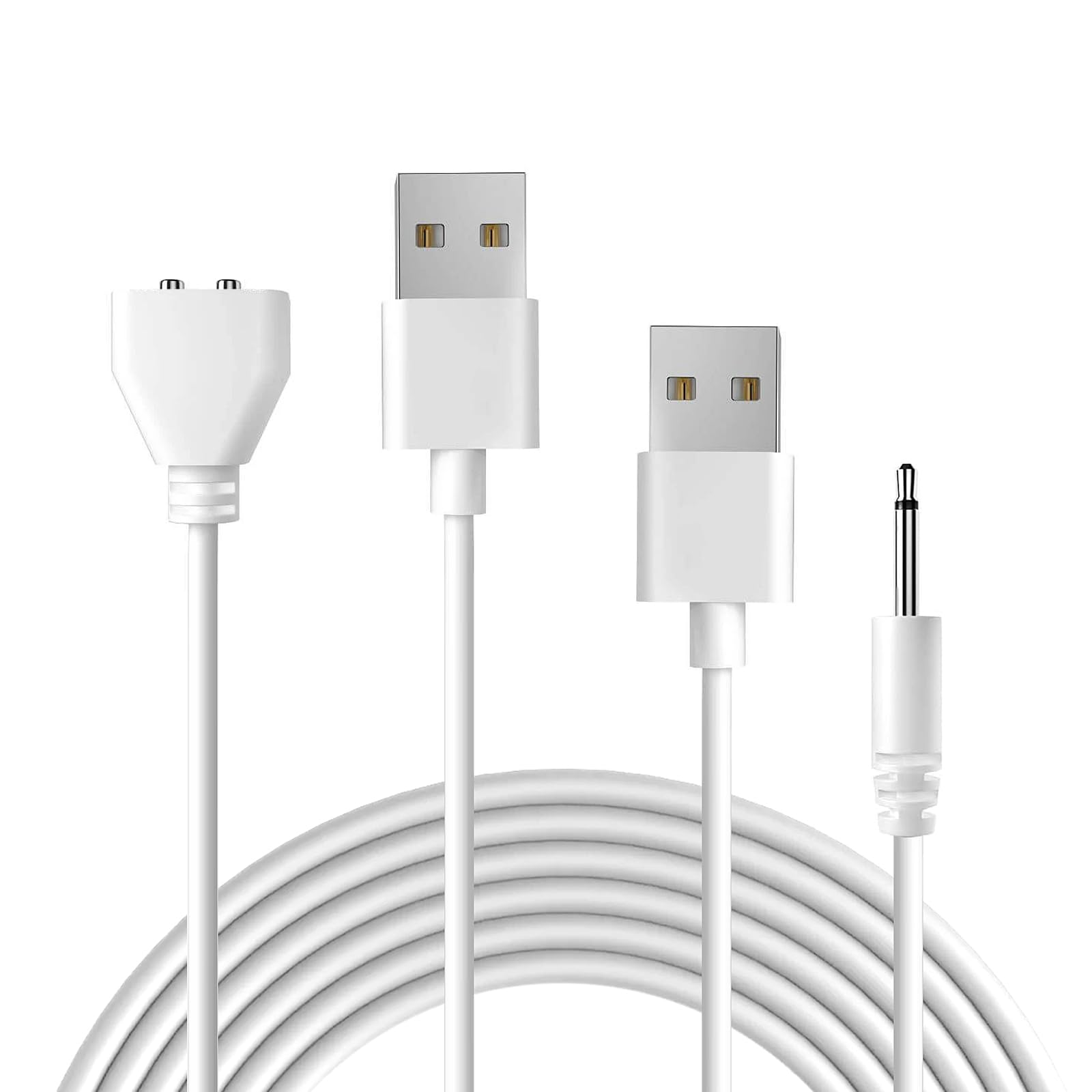 Amazon.com: Turesmith 2 PCS Vibrator Charger Replacement DC Charging Cable Set Compatible with Vibrators, Dildos, Sex Toys, and Massagers 2.6ft DC Charger Cable & Magnetic USB Cord : Electronics Amazon.com: Turesmith 2 PCS Vibrator Charger Replacement DC Charging Cable Set Compatible with Vibrators, Dildos, Sex Toys, and Massagers 2.6ft DC Charger Cable & Magnetic USB Cord : Electronics
