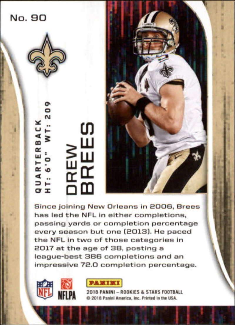 Panini NFL DREW BREES 直筆サインカード 9/10ジャージーナンバー