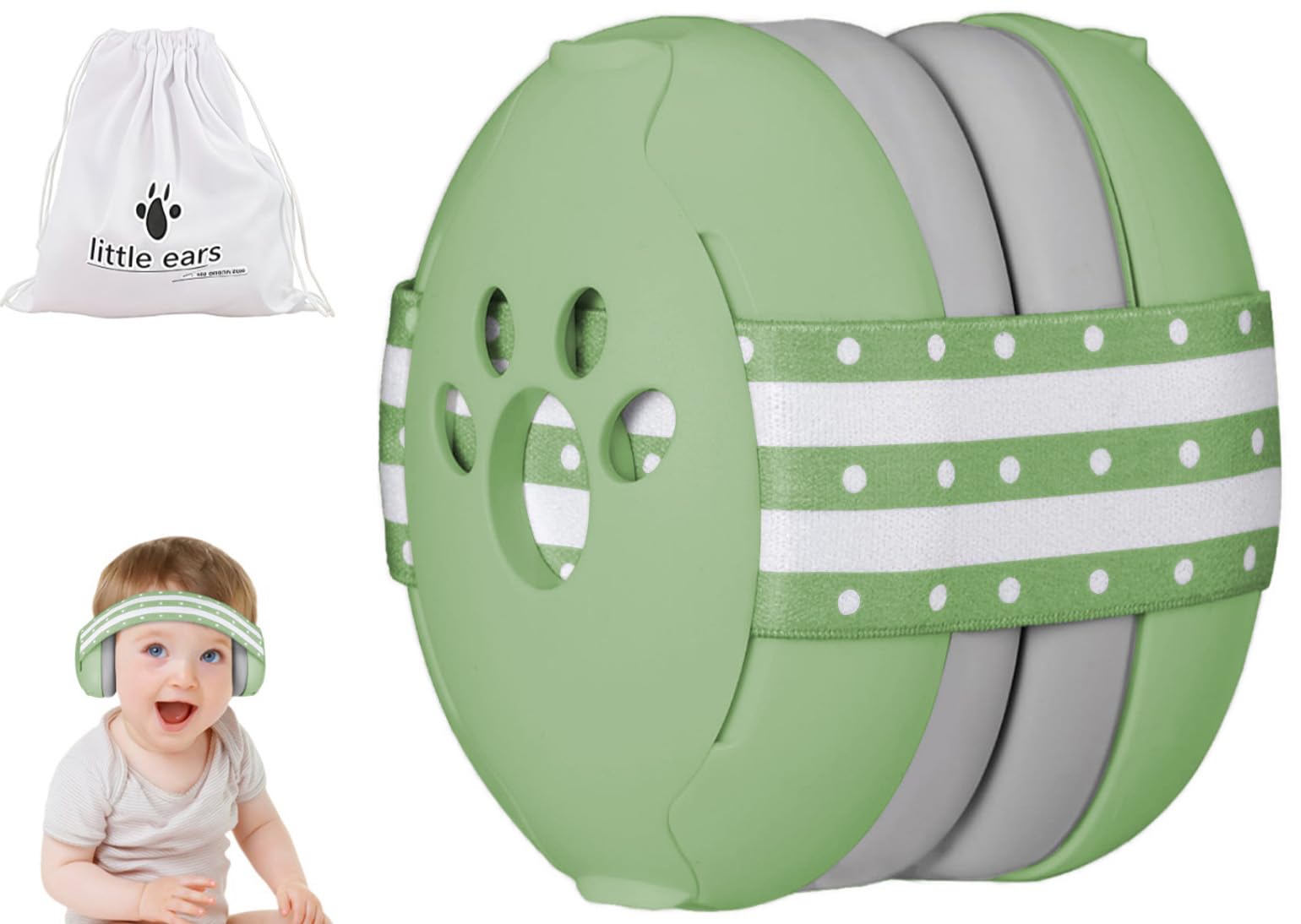 GUKOY Baby Ear Defender for Babies and Toddlers up to 3 Years, CE & UKCA Certified, Noise Reduction Earmuffs