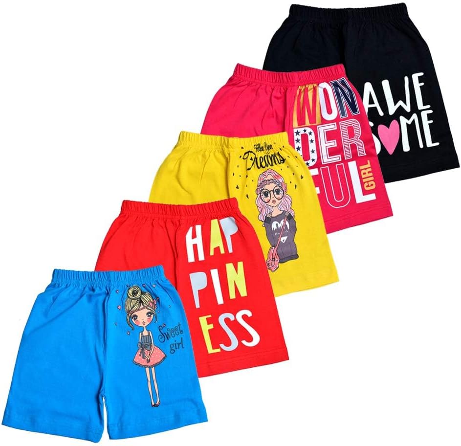 T2F Girls Shorts(Pack of 5)
