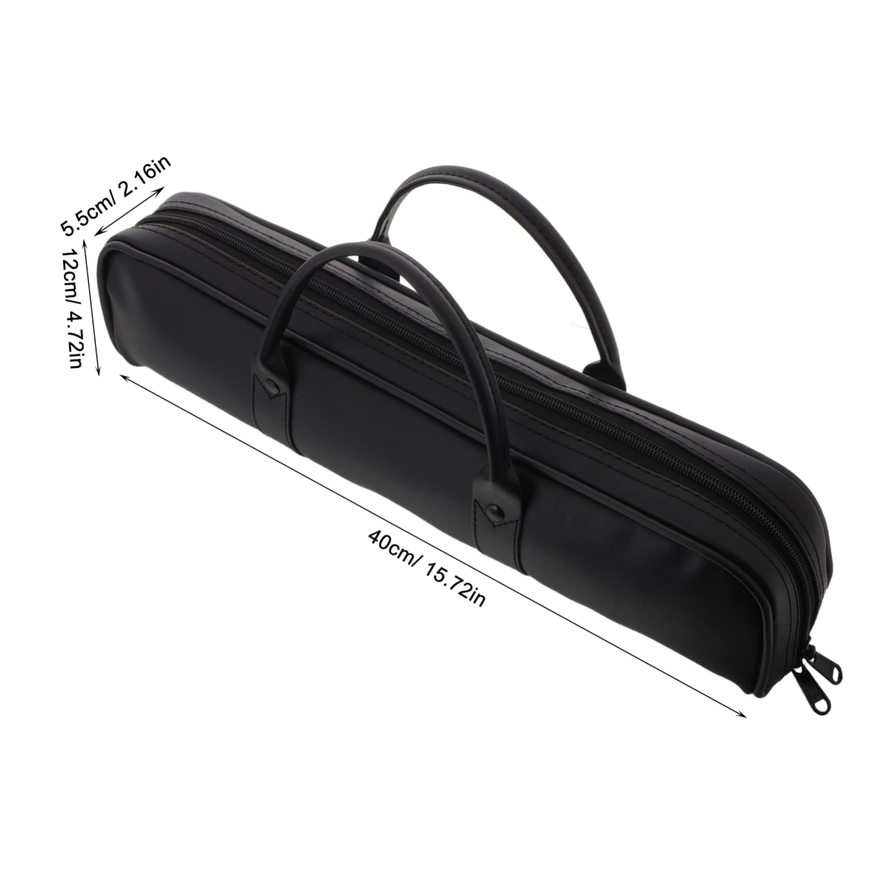 VICASKY Recorder Flute Case Sturdy Musical Instrument Storage Bag Ample Space for 16-hole Flute Portable Gig Bag for Musicians