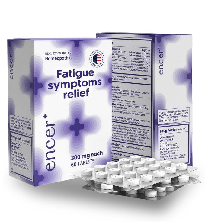 encer Homeopathic Medicine for Oncology Treatments-Natural Energy Boosters for Radiotherapy Patients - Fatigue, Focus & Vitality Supplement-Chemotherapy Must Haves for Women & Men - 2 Pack, 120 Count