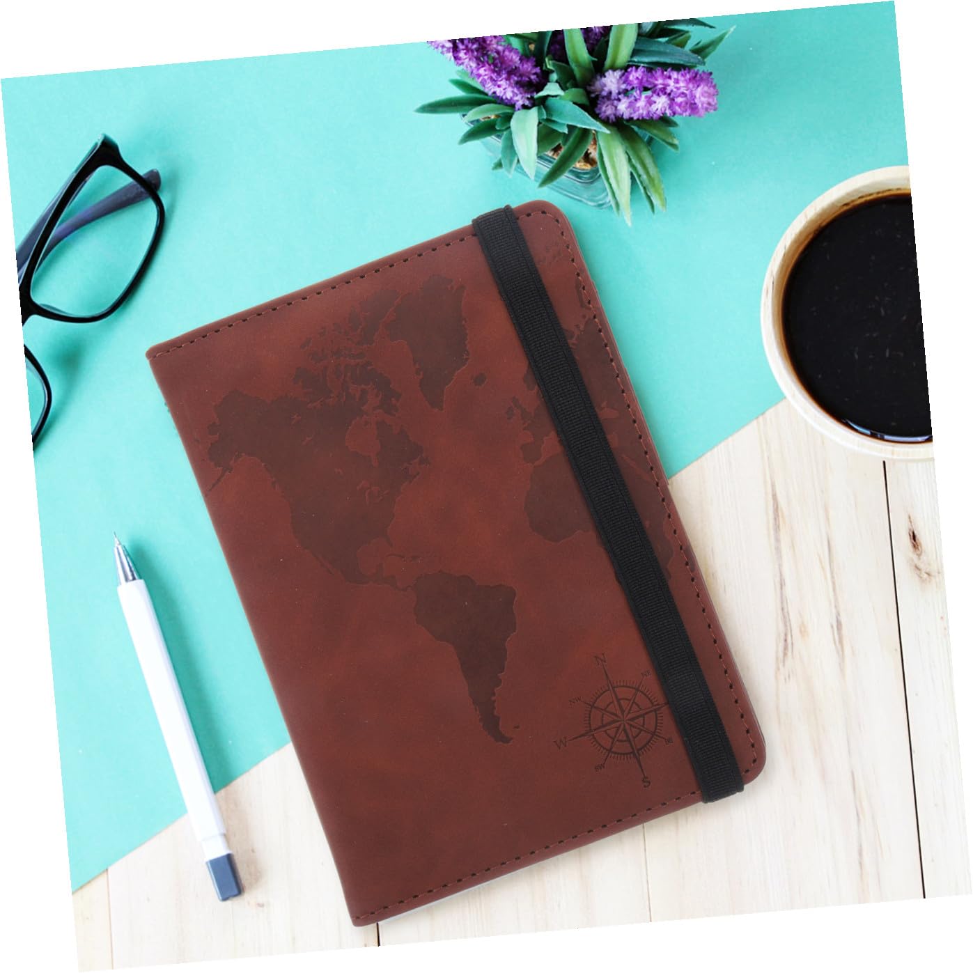 Cabilock 5 Pz Porta Passaporto Porta Documenti Di Viaggio Custodia Per Carte Di Credito in Pelle Copertina Biglietti Da Visita Passaporti Antimagnetico Carta Di Credito Pelle Sintetica Uomo