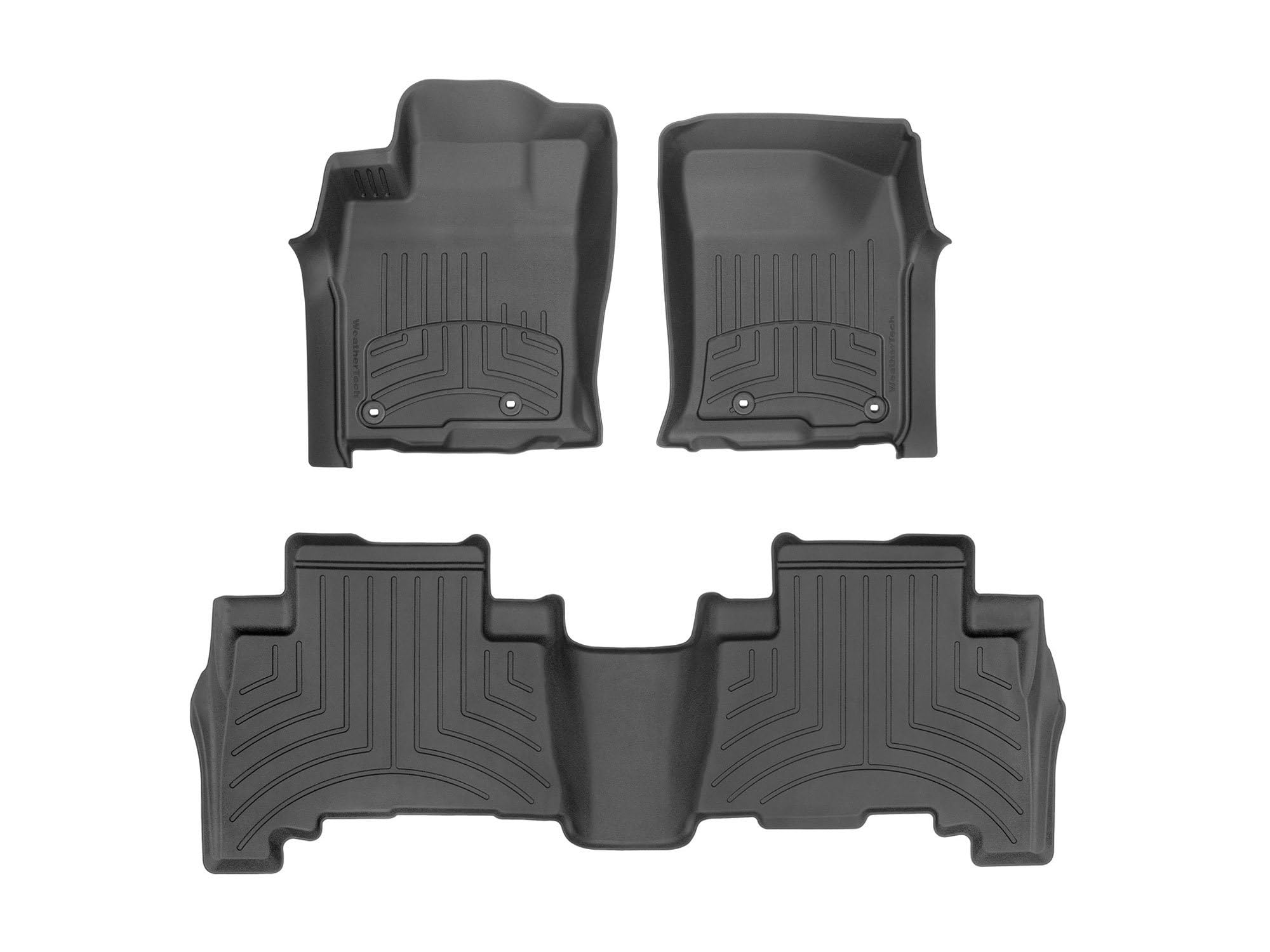 WeatherTech FloorLiner HP Custom Fit Floor Mats for Lexus GX 4Runner 1st 2nd Row 444931IM-442862IM Black