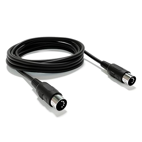 Miniatura 2 de ExcelValley - Cable de audio de extensión MIDI - DIN de 5 pines - macho a machohembra macho a macho  300 cm - 118.11"