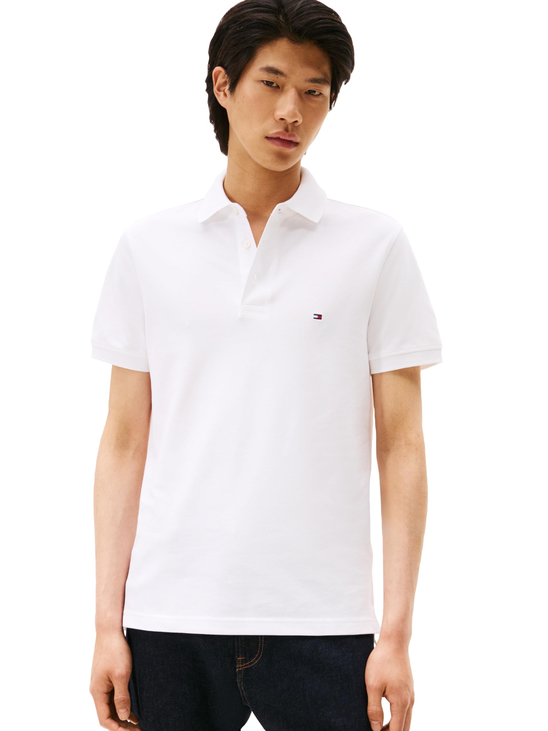 Tommy Hilfiger Men's Short Sleeve Polo Shirts in Slim Fit