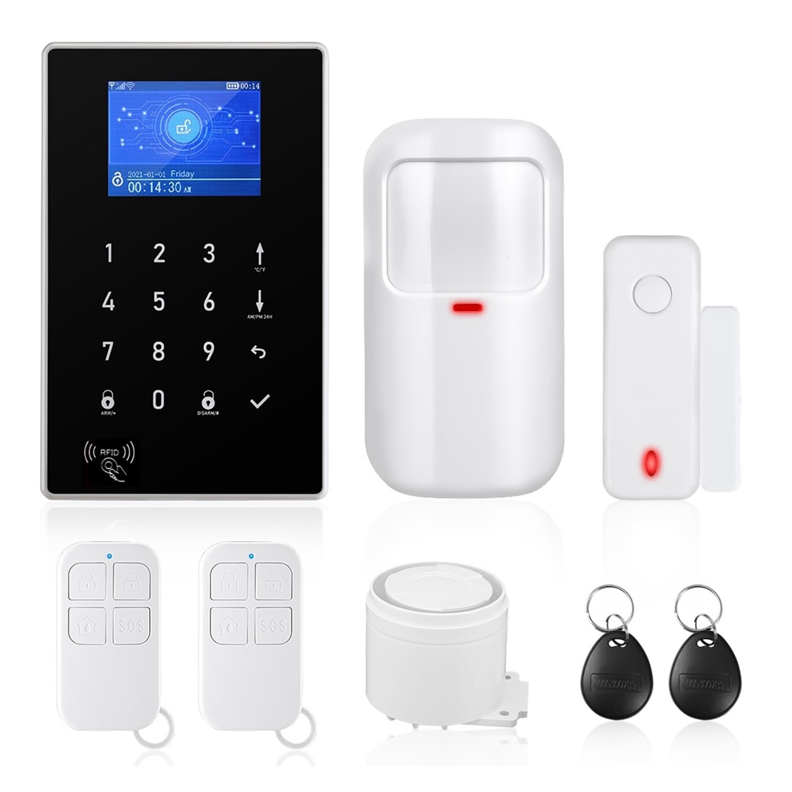 GSM Smart Alarm De Alarma Seguridad For El Hogar Kit Inalámbrico Antirrobo Con Sensor Movimiento Para casa y garaje
