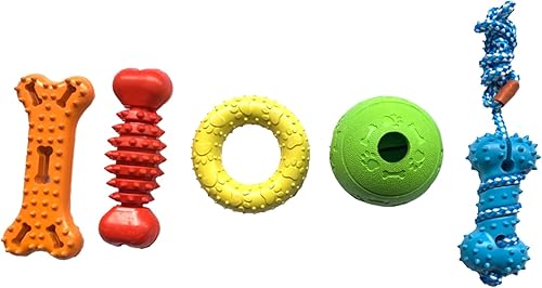 Miniatura 6 de Jalousie, 14 unidades de juguetes de cuerdas para masticar para cachorros, surtido para razas pequeñas, medianas y grandes.