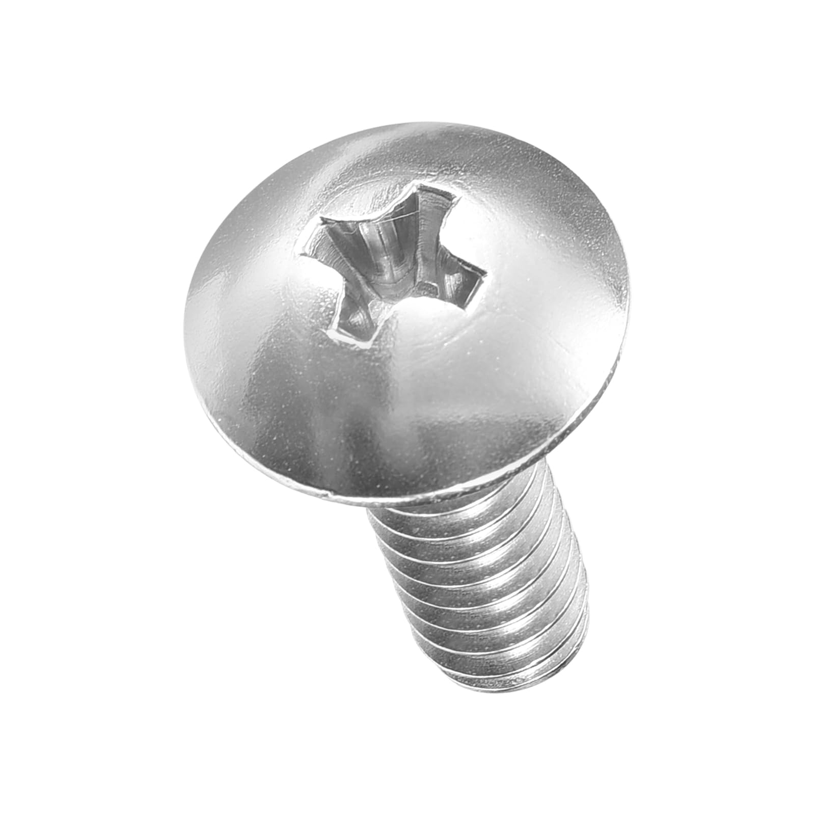 METALLIXITY Machine Screws Phillips Head(#10-24x1/2) 100Pcs, 304 Stainless Steel Round Head Phillips Drive Furniture Bolts - for Woodworking &