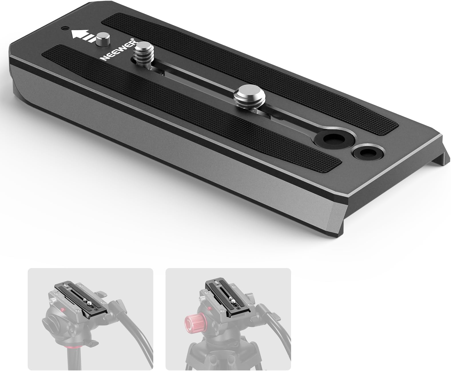 Manfrotto 200PL, Quick Release Plate with 1/4 Inch Screw, Compatible