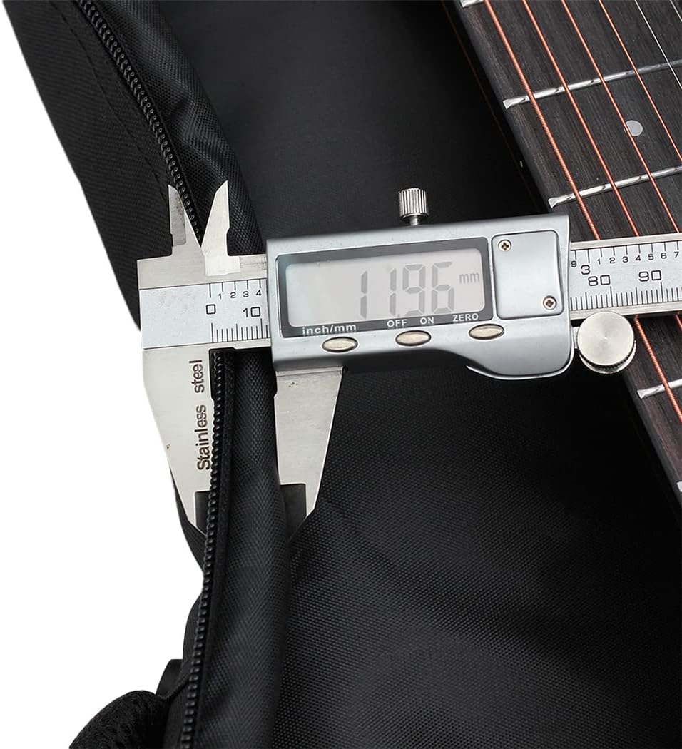 10MM Sponge Van Gogh Art Waterproof Durable Acoustic Guitar Case Bag with Storage Pocket (For 36 Inch, The Starry Night)