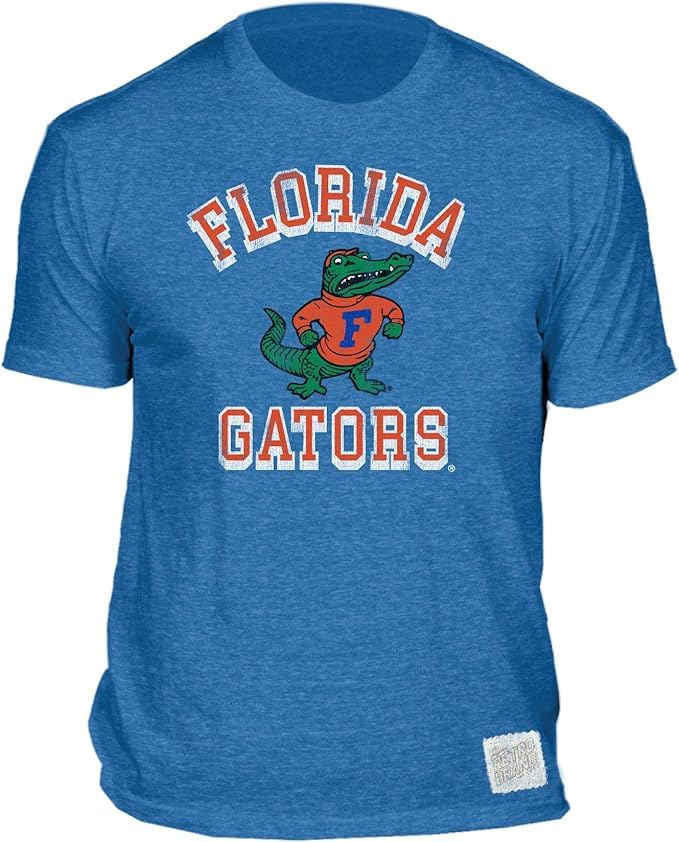 Original Retro Brand NCAA Team Colors Vintage T-Shirts - Arch Logo (Florida Gators, Small)