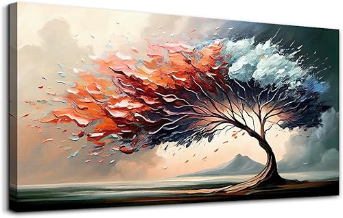 MHARTK66 Decoraciones de pared para sala de estar, lienzo, arte de pared para dormitorio, oficina, decoración abstracta de árbol, paisaje, pinturas disponible en Yaxa Peru