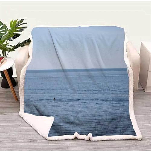 Miniatura 8 de Cobijas Calientes para Invierno - Cobijas con impresiones de fotografía escénica, suave y acogedora para dormitorio, artículos esenciales de tamaño