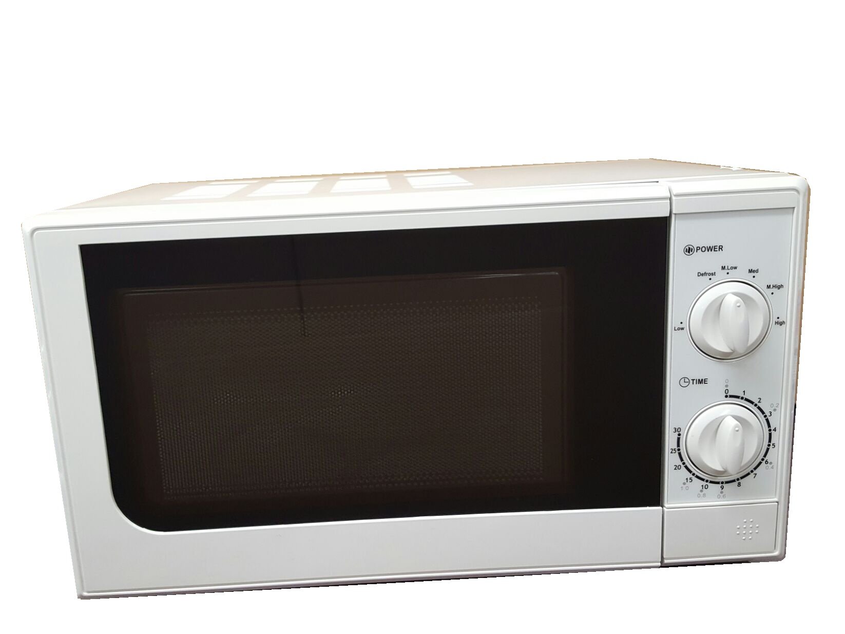 MANUAL MICROWAVE OVEN 700W 17L WHITE COMPACT DESIGN - 5 POWER SETTINGS