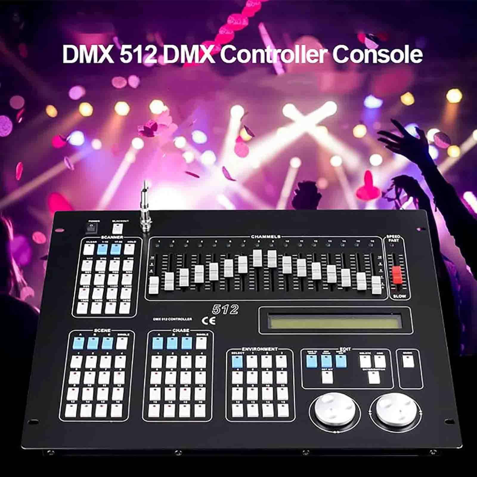 Controller D-MX,Controller Illuminazione Discoteca Dj,D-MX512 192CH Programmabile Illuminazione Palcoscenico Controller per DJs Bands Bars Pubs Clubs Festa di Famiglia Matrimonio Ecc