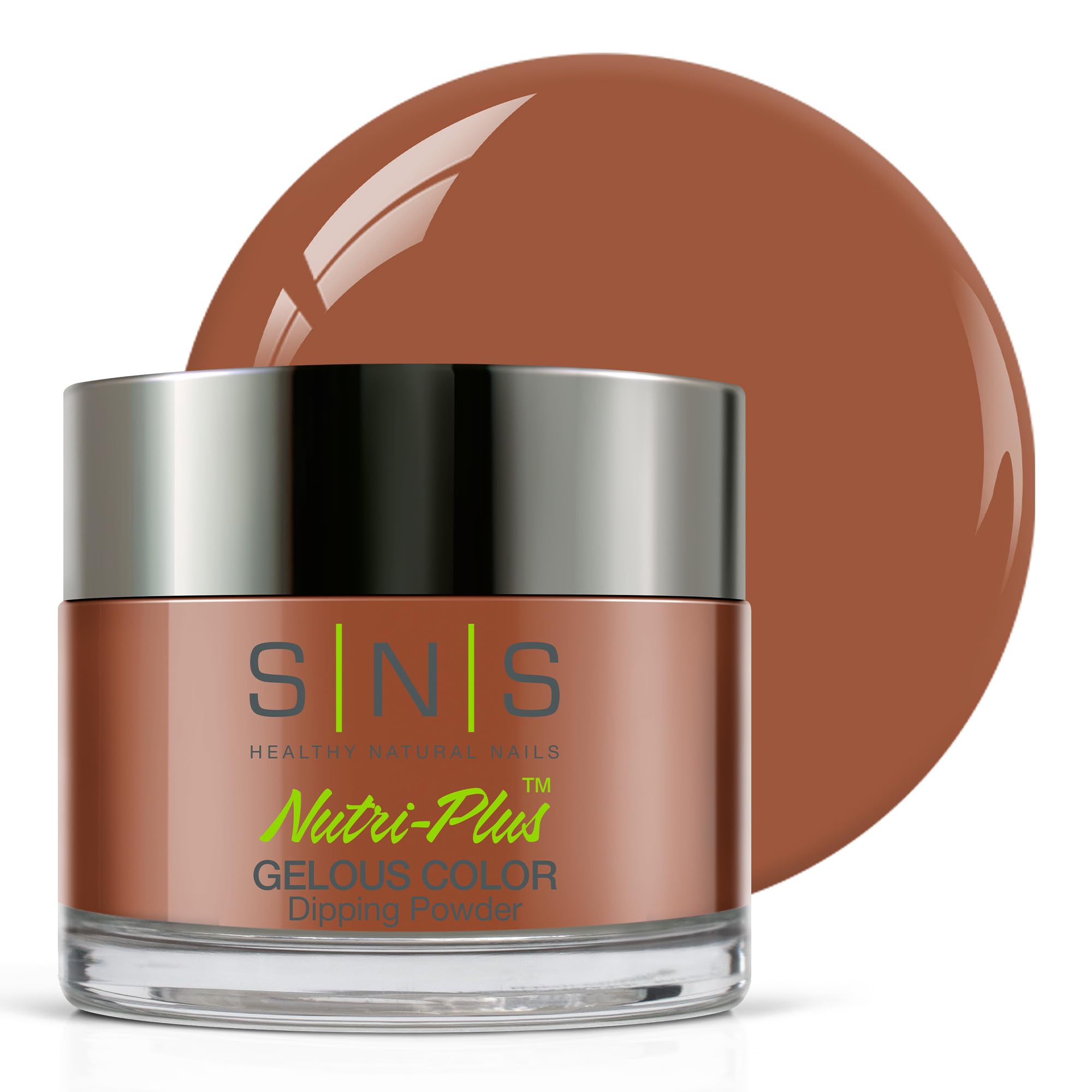 SNS Nail Dip Powder, Gelous Color Dipping Powder - Mustard Blossom (Brown) - Long-Lasting Dip Nail Color Lasts 14 Days - Low-Odor & No UV Lamp