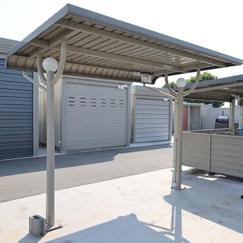 ガルバリウム鋼板サイクルポート5台用 間口3040(柱間2500)奥行2000 ベースプレート式 マンションアパート店舗駐輪場自転車置場 SP102YP-K