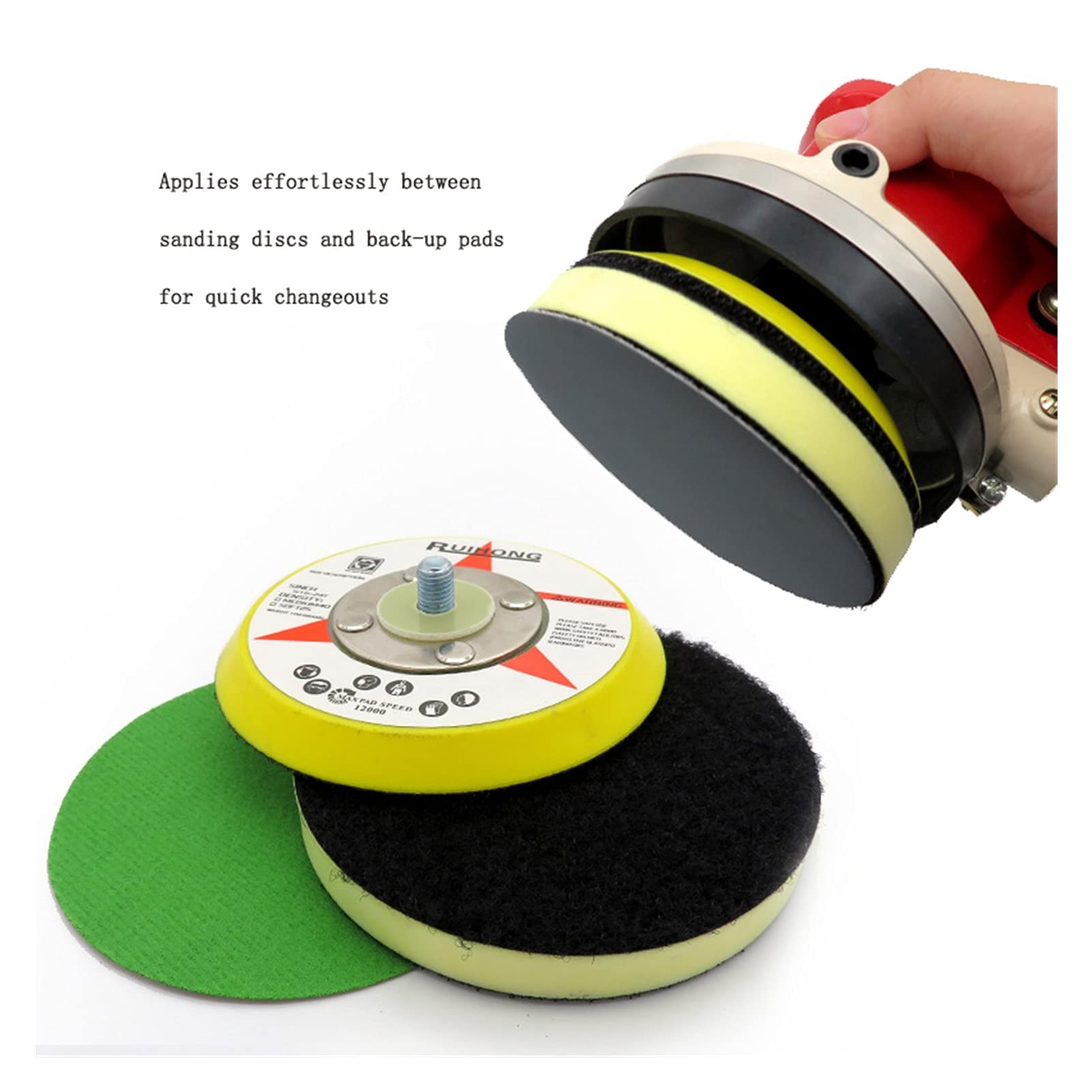 Pad polerski 5 sztuk 4 "100mm Hook and Loop PU Foam Interface Pad Medium Gęstość Szlifierka Pad Pad Polering Pad Power Tool