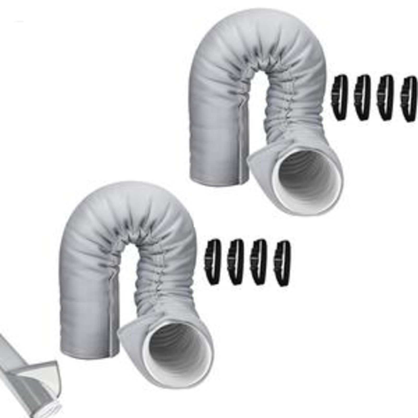 2 manicotti isolanti portatili per condizionatori d'aria, per tubo di scarico da 12,7 cm e 15 cm di diametro, coperture protettive isolanti per condotti CA, copertura di sfiato per condotti isolati