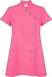 Black Beauty - Túnica de belleza para spa y salón de belleza, uniforme de terapeuta de masaje de uñas, color azul cielo