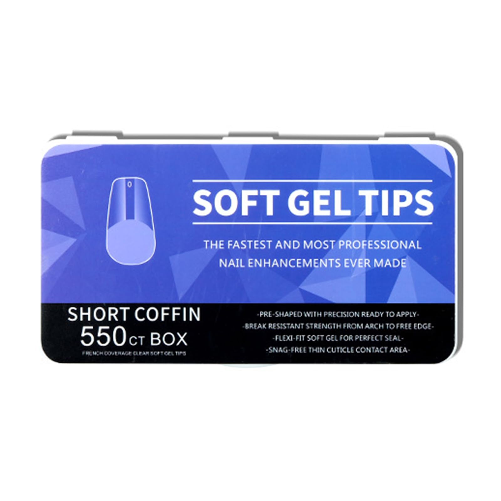 1 Set Half Matte Nails Tips For Acrylic Nails Long Full Covers Tips Ballerinas False Nails Soft Gels Tips Nails Supplies