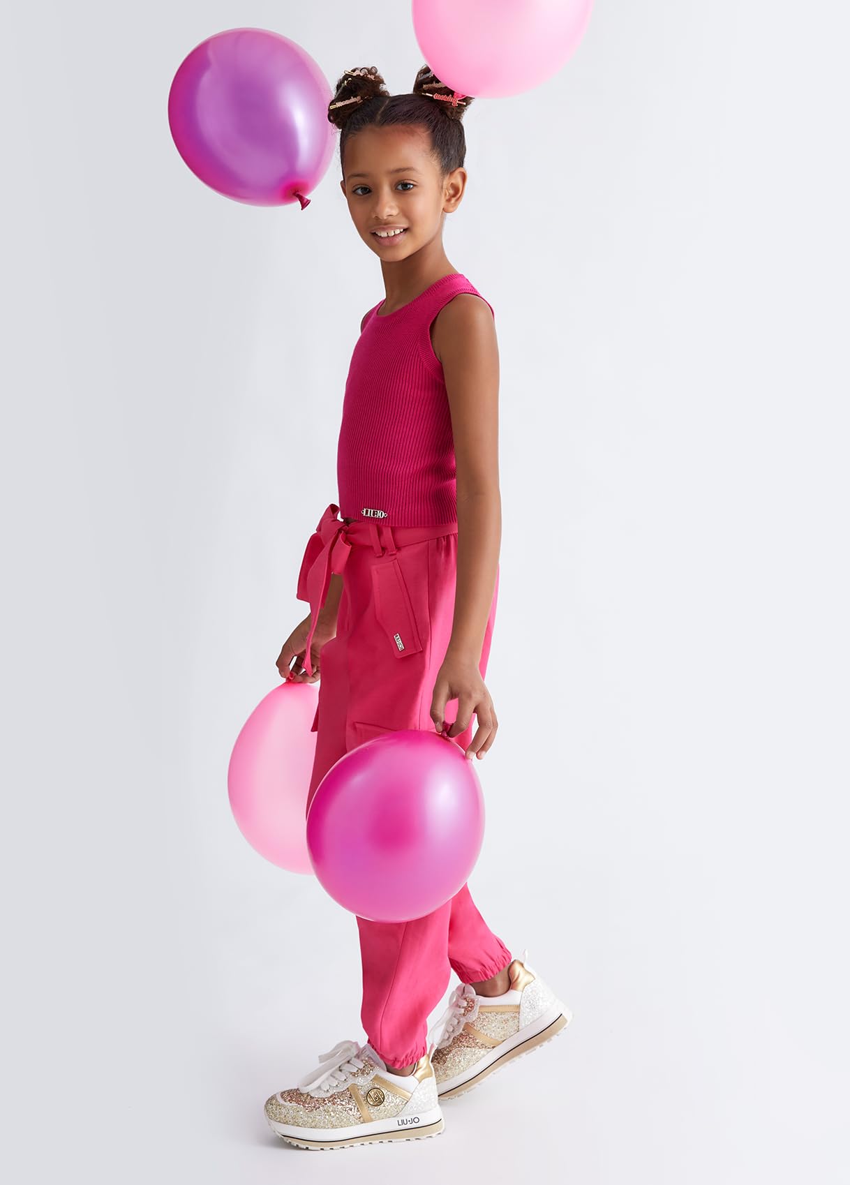 Liu Jo Jeans Liu Jo Pantaloni Rosa Fucsia Cargo con Cintura (IT, età, 16 Anni, Regular, Rosa)