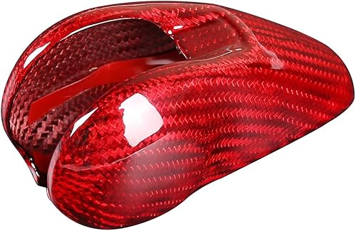 Miniatura 6 de Coche de fibra de carbono real cambio cabeza perilla decoración cubierta cubierta protector apto para Porsche Boxster Cayman Macan Panamera 911 718