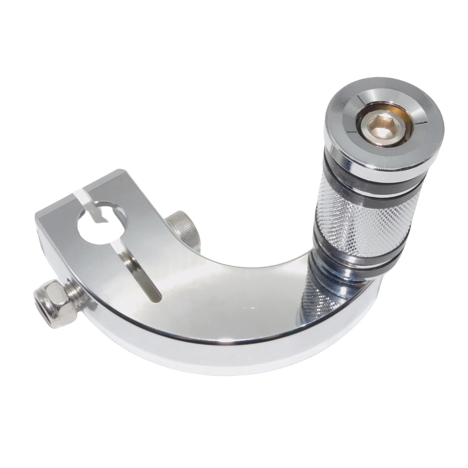 ASHCOUZ Pedale del cambio Leva del Cambio Pieghevole per Leva cambio cromata Para punta e tallone per Para pedane cambio adatte per Softail Street Bob Low Rider Breakout Fat Boy(Heel Shift Lever 5)
