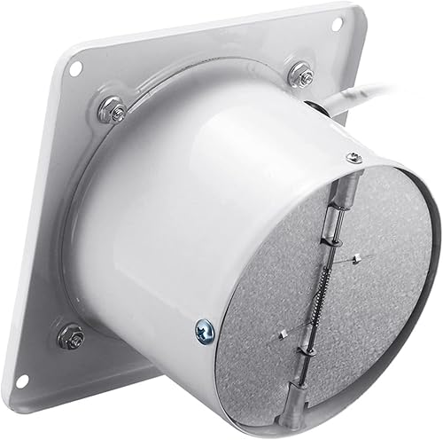 Miniatura 3 de Paquete de 2 ventiladores de escape para el hogar de 4 pulgadas, 110 V, 20 W, 200 mh, ventilador de ventilación de alta velocidad con válvula de