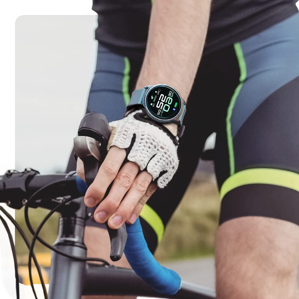 Forever smartwatch ForeVive 2 SB-330 inteligentny zegarek, dwie bransoletki, wodoodporność IP68, monitor aktywności, powiadomienia, menu j. polski (Srebrny)