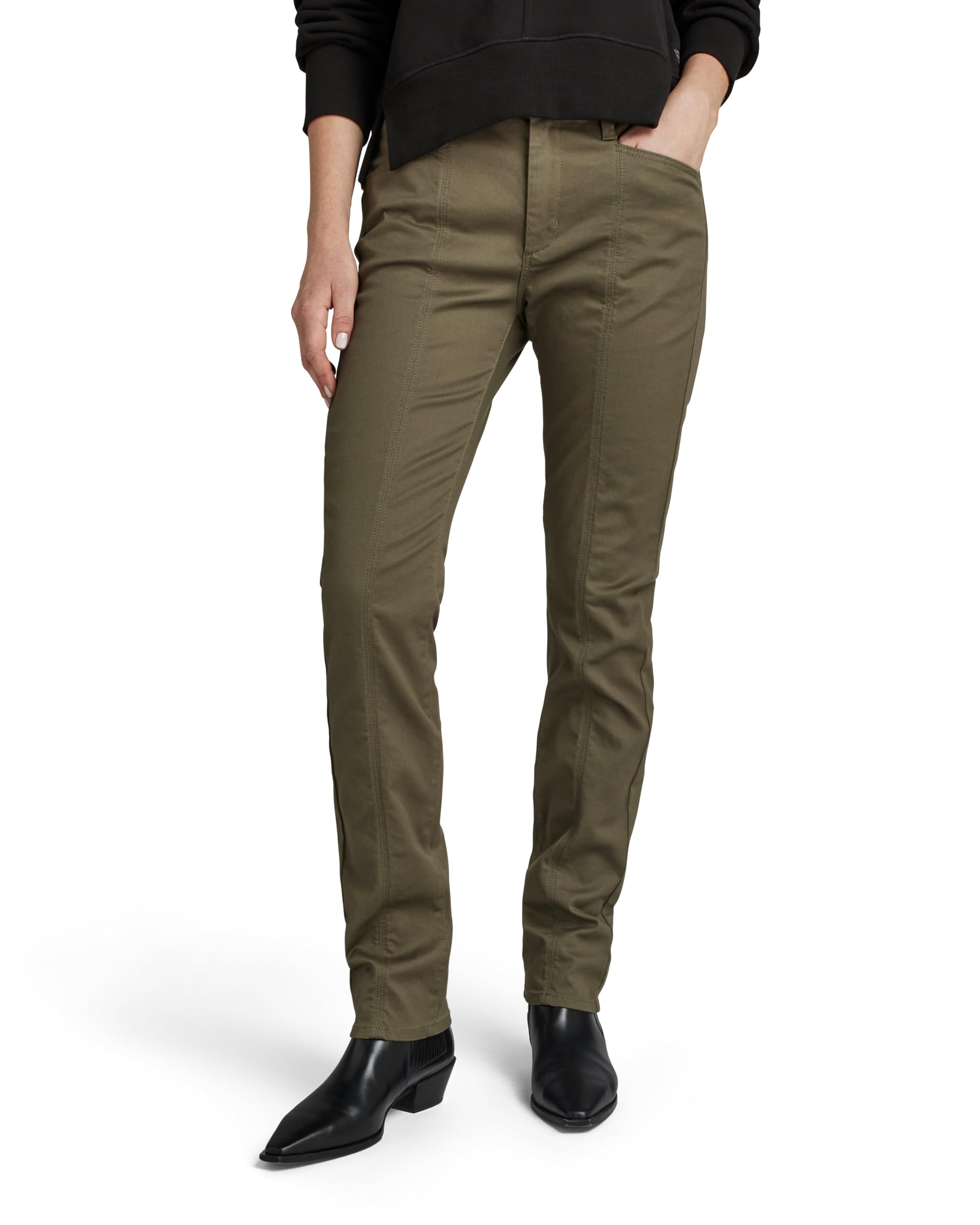 G-Star Women's Green (Dk Shamrock D24390-C105-7159) High Skinny Pants, 31W / 32L