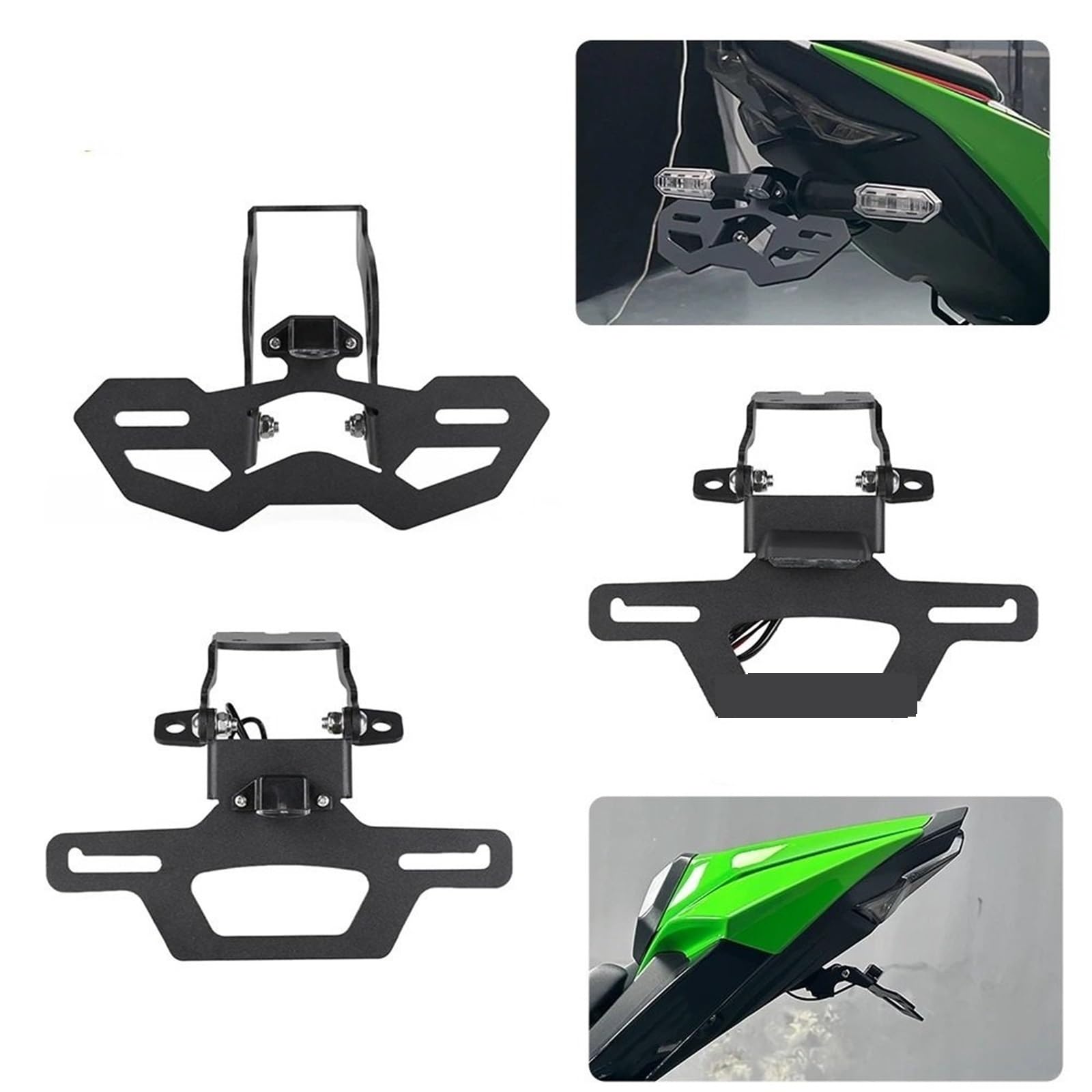 Zestaw do usuwania błotnika Tail Tidy pasujący Kawasaki NINJA ZX6R ZX636 2025(Type A.Adjustable)