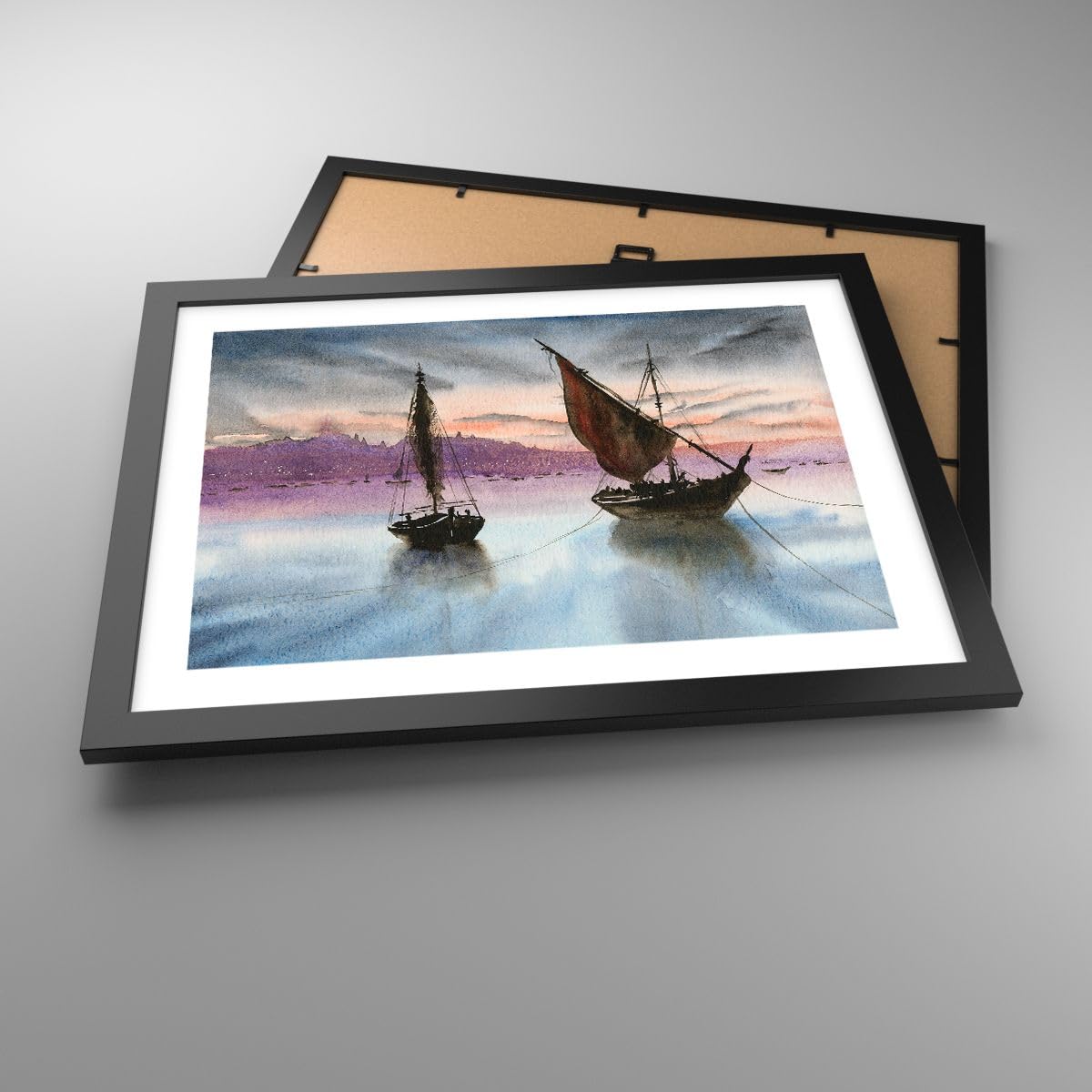 ARTTOR Poster Cadre Noir 40x30 cm Affiche Maritime Paysages - 5939 - P2B