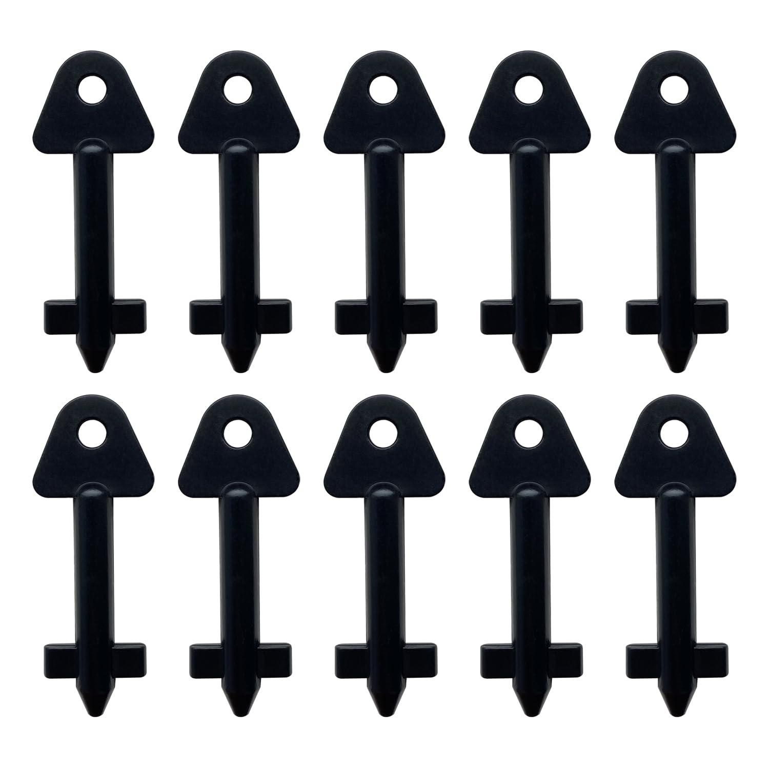 KeyPower Dispenser Cross Keys for Kimberly Clark #770767,JRT Junior, in-Sight and Windows Single and Twin roll Bath Tissue dispensers (10)