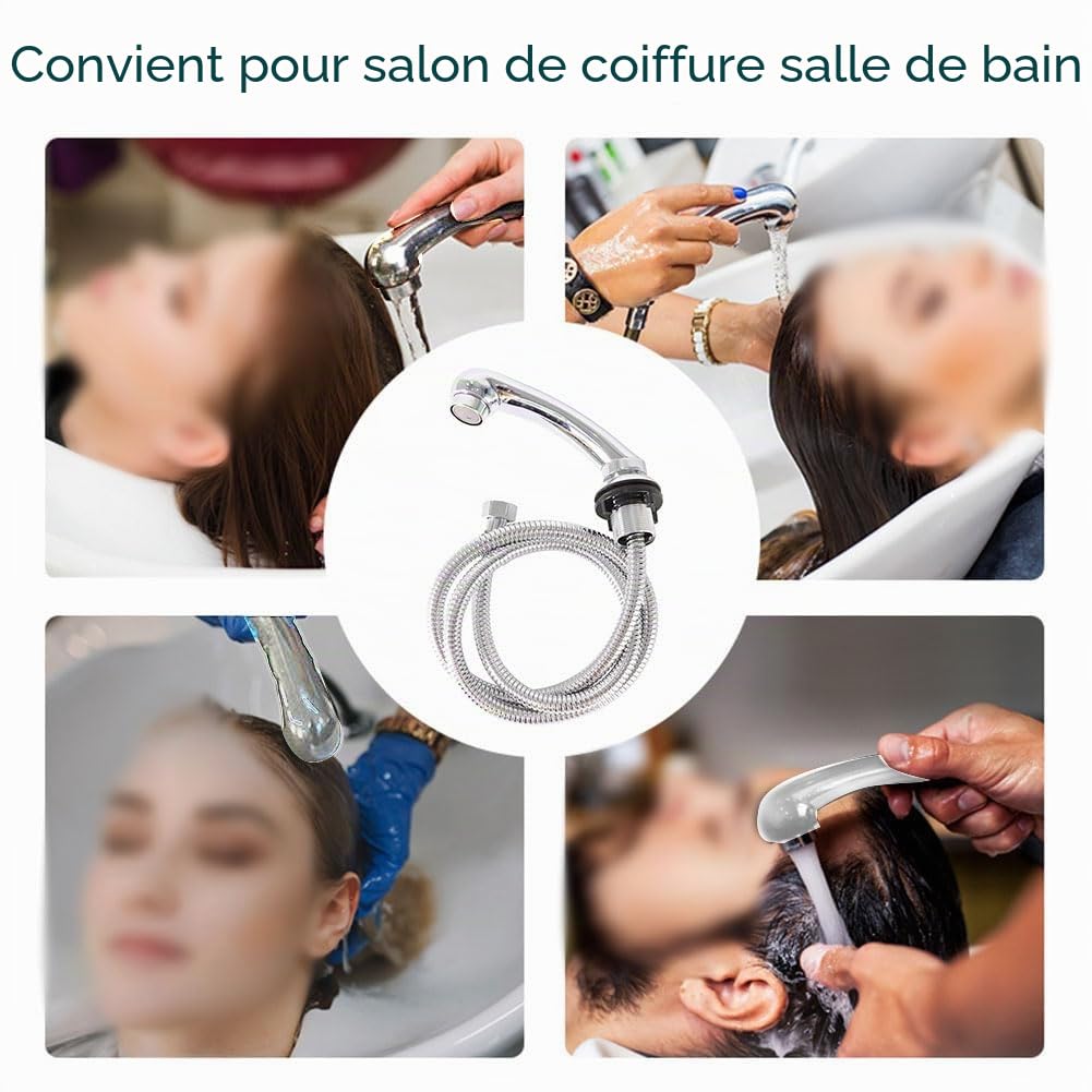 Buse de douche professionnelle pour salon de coiffure, tuyau d'évier de salon de coiffure, buse de robinet