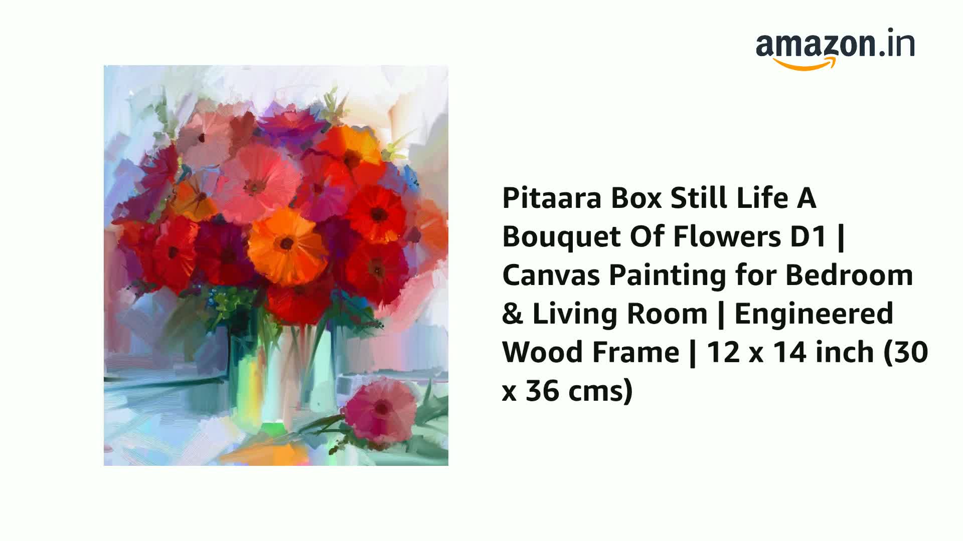 Pitaara Box Still Life A Bouquet Of Flowers D1 | Canvas Painting