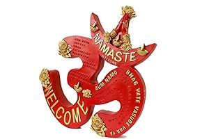 Hindu Wall Decor - Diwali Wall Sculpture for Zen Meditation and Pooja Ceremonies