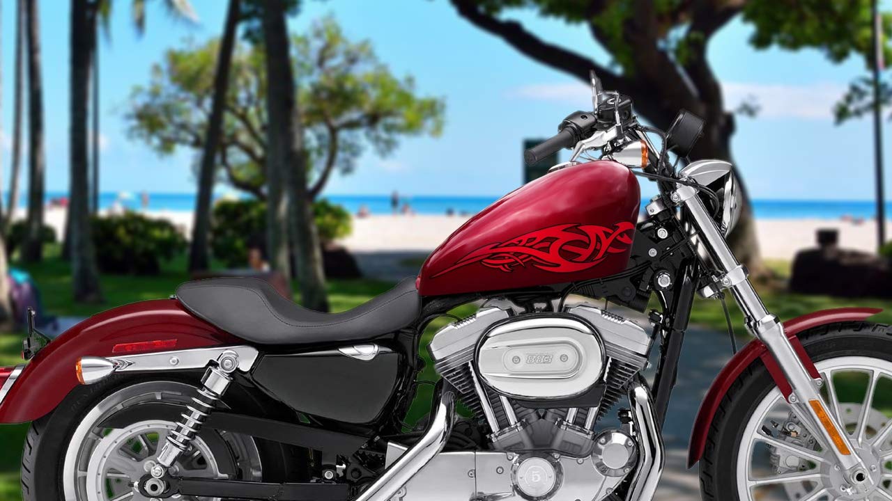 Amazon.com - Tribal Tank Decals Stickers - Cherry red - for Harley