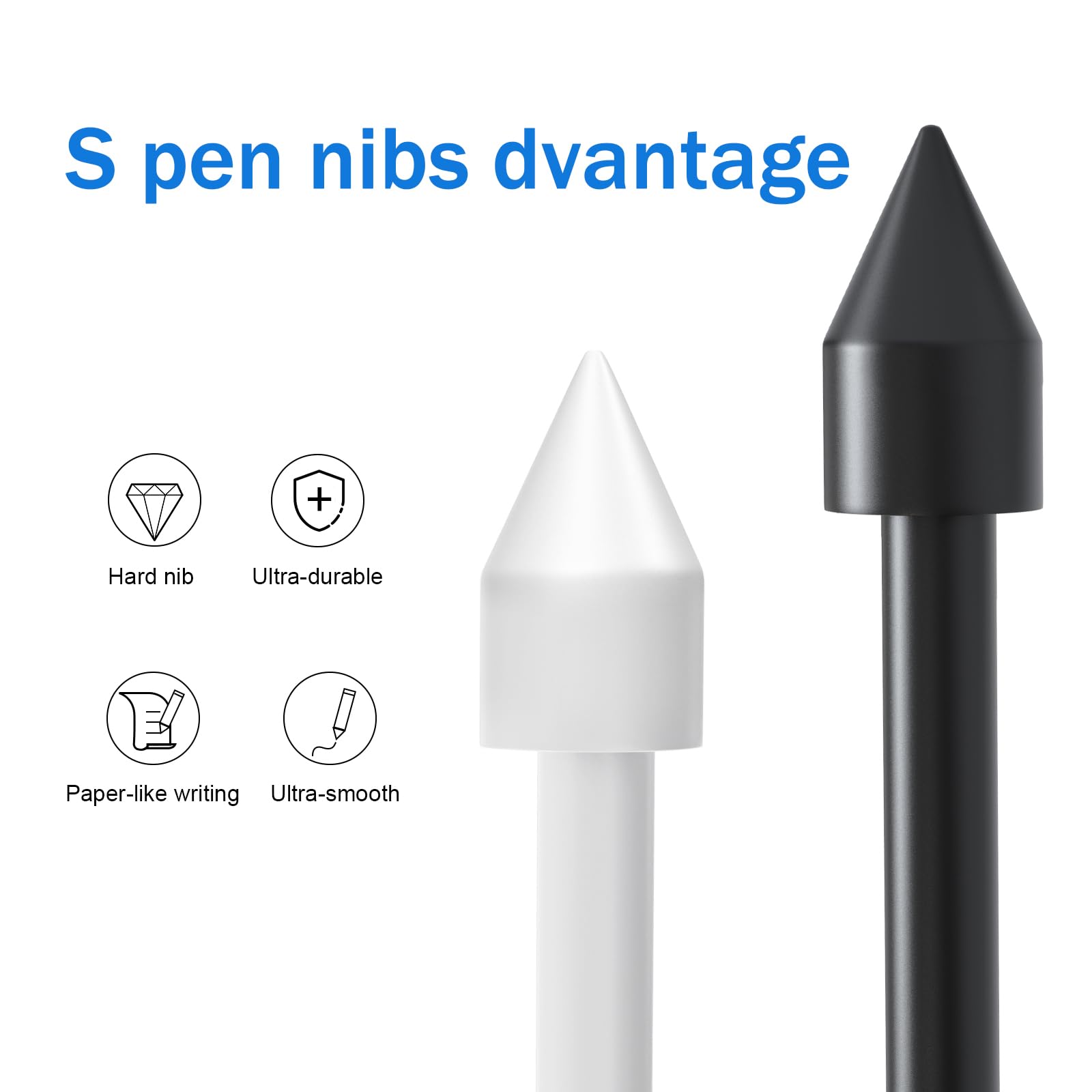 10 szt. końcówek/wymienne końcówki do Samsung Galaxy Tab S9/S9FE+/S9 Ultra, S8/S8+/S8 Ultra, S7/S7+/S7+/S7 FE, S6/S6 Lite, Note10/10 Plus/10 Lite, Note 20/S21/S22/S23/S24 Ultra S Pen