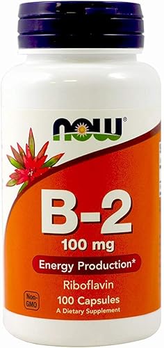 NOW Foods Vitamina B-2 100 mg Caps, 2 pk
