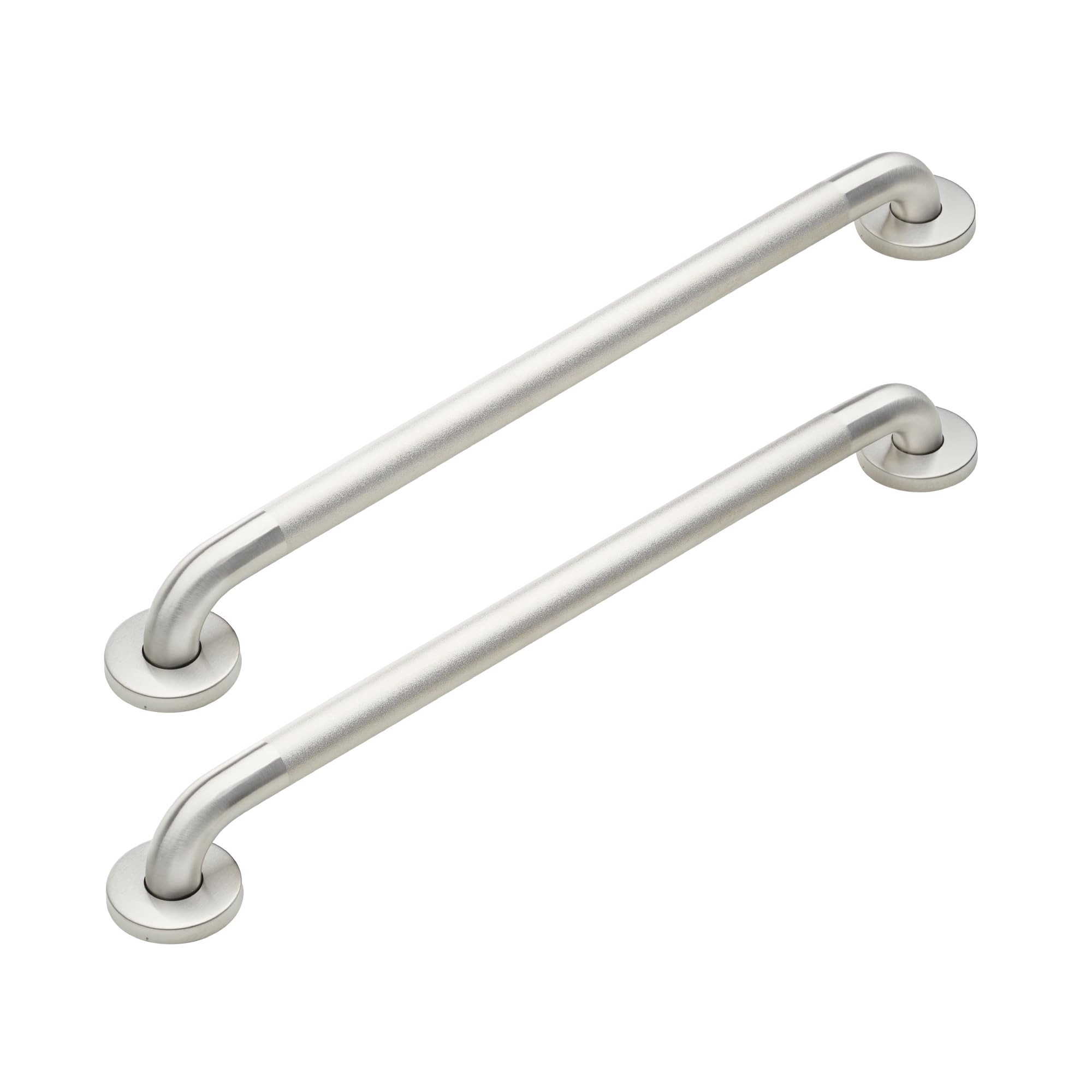 2 Pack 24 Inch Shower Grab Bars, 1.25" Diameter, 550 lb Rated - Grab Bars for Shower, Bathtubs, Seniors, and Elderly - Peened Textured Grip